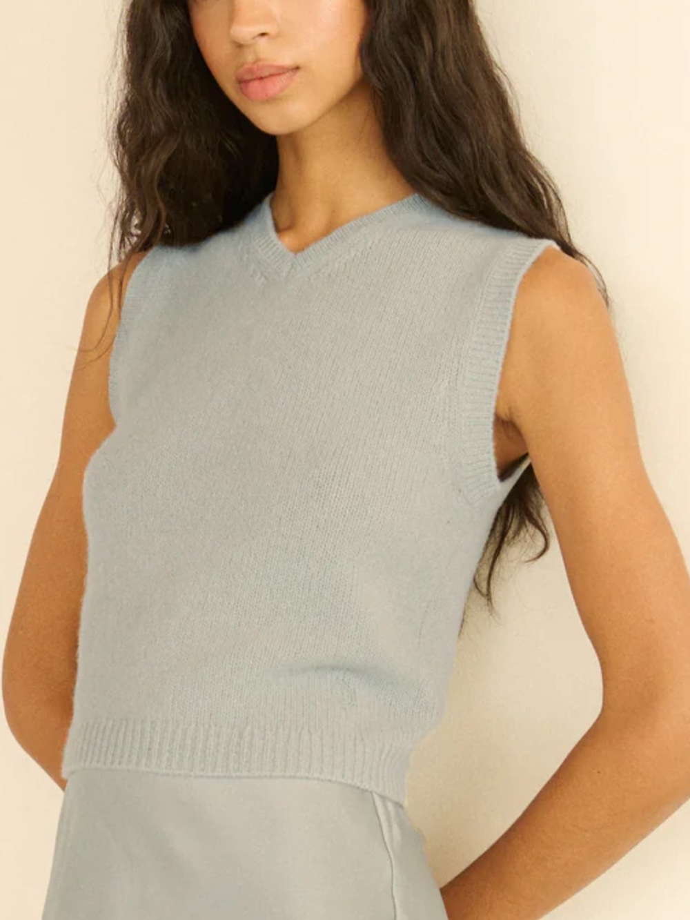 Doen Winston Vest in Eucalyptus - NWOT